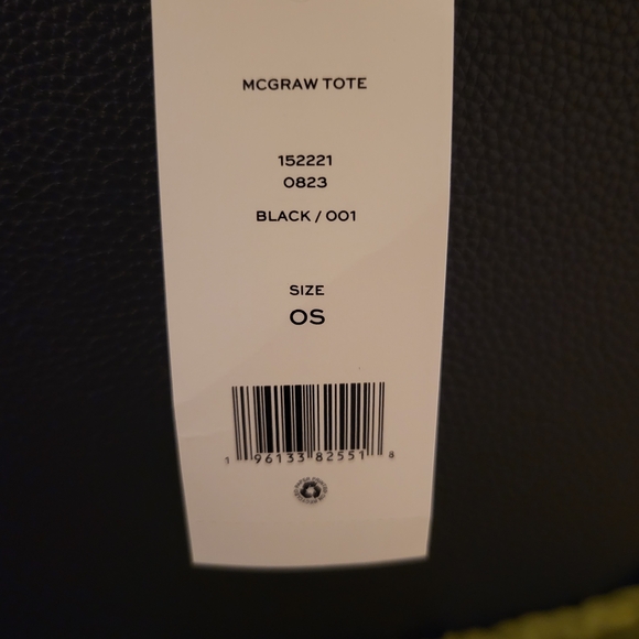 Tory Burch McGraw Tote Bag - Black Leather - Picture 3 of 7